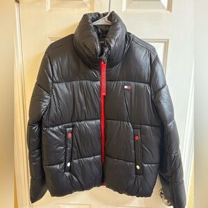 Tommy Hilfiger Black Jacket with Red Trim
